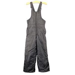Mossi Motosports Racing Snow Bib Overalls Youth Boys Size 10 Black Full Zip